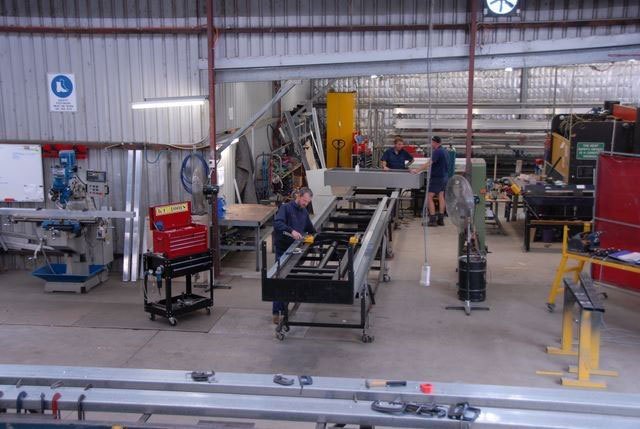 Our assembly section where the lift towers go together